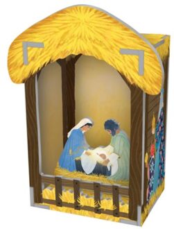 Roger la borde pop-up diorama - nativity