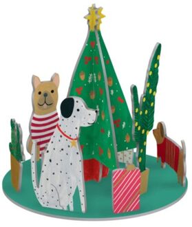 Roger la borde pop-up kerstdecoratie - chou chou chien