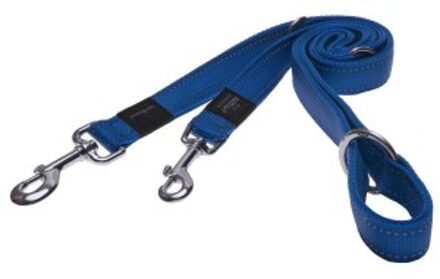 Rogz For Dogs Snake Multipurpose Hondenriem - Blauw - 16mm x 1.6mtr