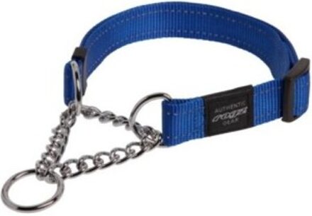 Rogz for Dogz sliphalsband Fanbelt Choker 34-56 cm nylon blauw