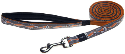 Rogz leash lengthened for medium and orange dogs 1,8 m