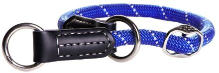 Rogz Rope - Halsband Hond - Blauw - Nylon - Medium