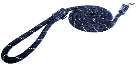 Rogz Rope - Hondenriem - Zwart - Nylon - Large - 180 cm