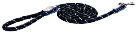 Rogz Rope - Hondenriem - Zwart - Nylon - Medium - 180 cm