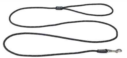 Rogz Rope - Hondenriem - Zwart - Nylon - Small - 180 cm