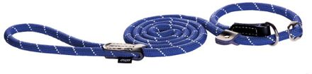 Rogz Rope Jachtlijn - Halsband Hond - Blauw - Nylon - Medium - 180 cm
