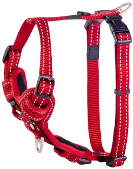 Rogz Utility Control - Hondentuig - Rood - Nylon - Medium