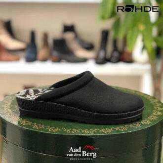 Rohde Pantoffels Zwart - 41