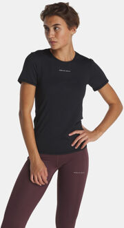 Rohnisch Jacquard SS Top T-Shirt Dames Zwart