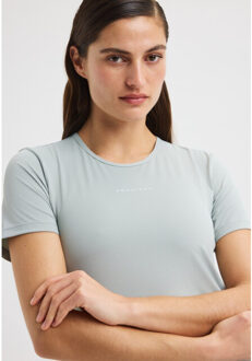 Rohnisch jacquard ss top training t-shirt lange mouw dames - Grijs - XXL