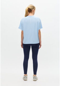 Rohnisch micro loose tee training t-shirt korte mouw dames - - maat L Lichtblauw