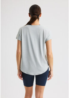 Rohnisch motion tee training t-shirt korte mouw dames - Grijs - L