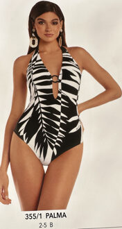 Roidal Bad & Beach Roidal BADPAK PALMA Zwart & Wit - 40