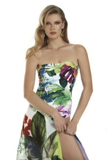 Roidal Bad & Strand Roidal Strapless Badpak BAHIA Wit Groen Rood Aqua - 40