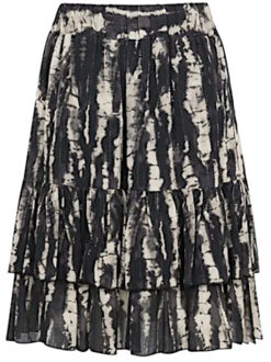 Rok loes plisse winter tie dye Veelkleurig - 38