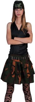 Rok Met Legerprint Groen