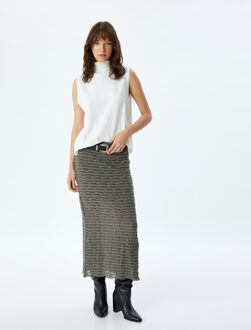 ROKKEN Midi-lengte Kokerrok Rok Kaki