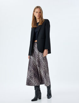 ROKKEN Midi-lengte Vorm A Rok Luipaard