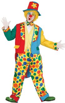 Rokkostuum Clown Heren Polyester Maat L