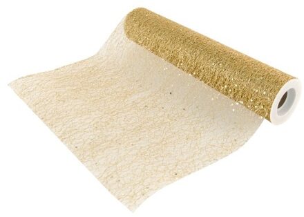 Rol Tafelloper Goud Glitter (500x30cm) Goud - Brons