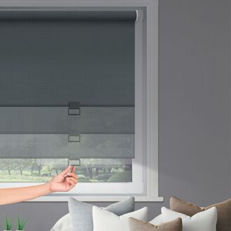 Rolgordijn Automatisch - Verduisterend - Antraciet - 210x190cm