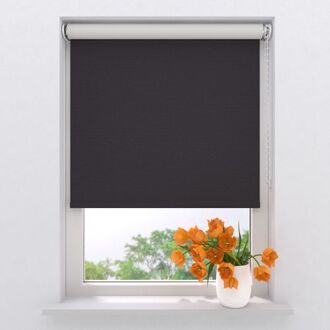 Rolgordijn Easy Verduisterend - Black - 70x190 cm Zwart