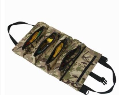Roll Tool Roll Multifunctionele Tool Roll Up Tas Moersleutel Roll Pouch Opknoping Tool Rits Carrier Tote