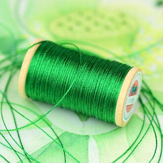 Roll Van 0.3 Mm Polyamide Fiber Lijn Hand Geweven Borduurgaren Kwasten Lijn 50M Hoge Sterkte 3 Strengen draad Blauwachtig Groen 4