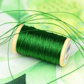 Roll Van 0.3 Mm Polyamide Fiber Lijn Hand Geweven Borduurgaren Kwasten Lijn 50M Hoge Sterkte 3 Strengen draad Blauwachtig Groen