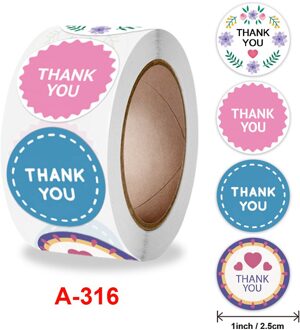 Rolled Bloemen Verjaardag Dank U Stickers Voor Moederdag Decoratie Envelop Seal Sticker Labels A316