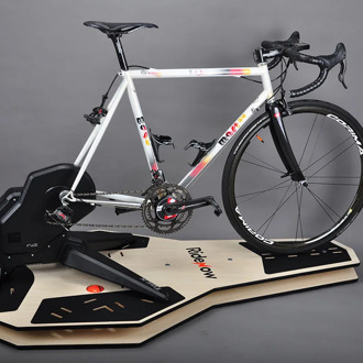 Rolled Plate Cycling Trainer Cycling Table For Indoor Training Bicycle Riding Platform Auxiliary Board Simulated Road Cyc