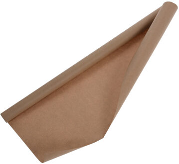 Rollen inpakpapier/cadeaupapier - 1x stuks - 300 x 70 cm - bruin - kraft papier - boeken kaften