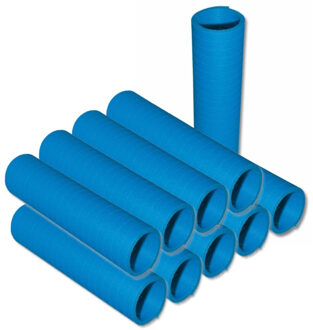 Rollen Serpentines kobalt blauw - 10x - 4 meter - Formaat: 14 x 4 cm
