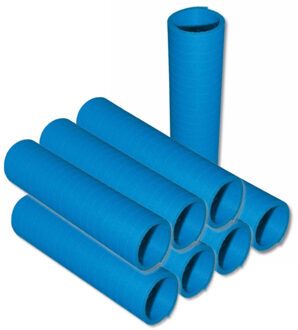 Rollen Serpentines kobalt blauw - 6x - 4 meter - Formaat: 14 x 4 cm