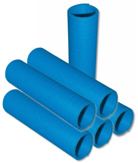 Rollen Serpentines kobalt blauw - 8x - 4 meter - Formaat: 14 x 4 cm