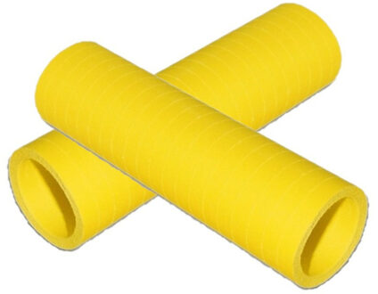 Rollen Serpentines van papier - 10x - geel - 4 meter - 14 x 4 cm - Feestartikelen/versieringen