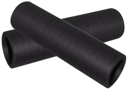 Rollen Serpentines van papier - 10x - zwart - 4 meter - 14 x 4 cm - Feestartikelen/versieringen