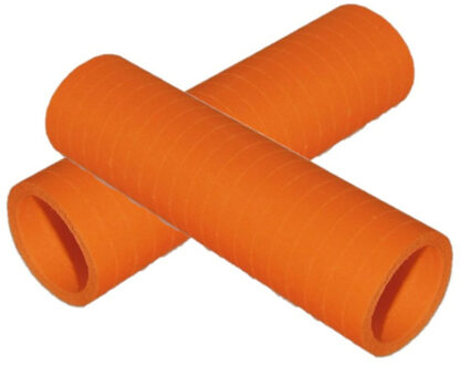 Rollen Serpentines van papier - 5x - oranje - 4 meter - 14 x 4 cm - Feestartikelen/versieringen