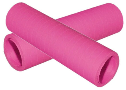 Rollen Serpentines van papier - 5x - roze - 4 meter - 14 x 4 cm - Feestartikelen/versieringen