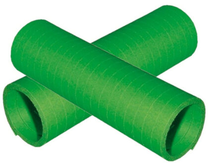 Rollen Serpentines van papier - 8x - groen - 4 meter - 14 x 4 cm - Feestartikelen/versieringen