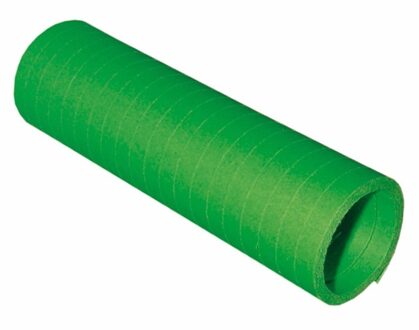 Rollen Serpentines van papier - groen - 4 meter - 14 x 4 cm - Feestartikelen/versieringen