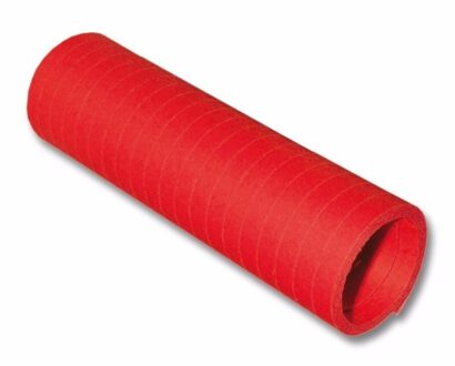 Rollen Serpentines van papier - rood - 4 meter - 14 x 4 cm - Feestartikelen/versieringen
