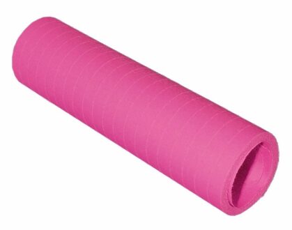 Rollen Serpentines van papier - roze - 4 meter - 14 x 4 cm - Feestartikelen/versieringen