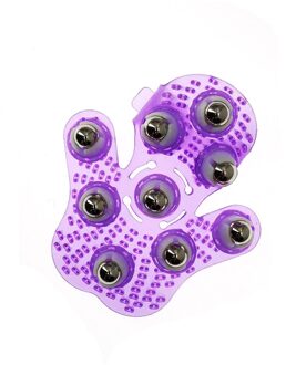 Roller Ball Body Massage Handschoen Spierpijn Relief Relax Anti-Cellulite Massager Voor Hand Nek Schouder Billen Gezondheid zorg paars