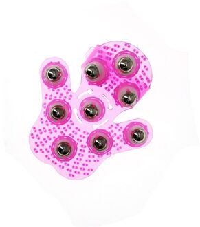 Roller Ball Body Massage Handschoen Spierpijn Relief Relax Anti-Cellulite Massager Voor Hand Nek Schouder Billen Gezondheid zorg rood