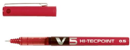 roller Hi-Tecpoint V5 schrijfbreedte 0,3 mm rood