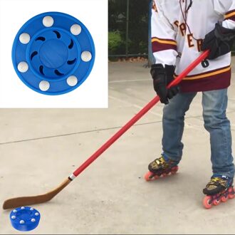 Roller Hockey Puck, Standaard Hockey Puck Met Slider Pins, Street Hockey Training Oefenen Puck Met Beter Gecontroleerd Passeren blauw