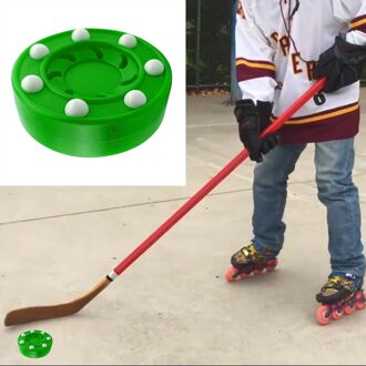 Roller Hockey Puck, Standaard Hockey Puck Met Slider Pins, Street Hockey Training Oefenen Puck Met Beter Gecontroleerd Passeren groen