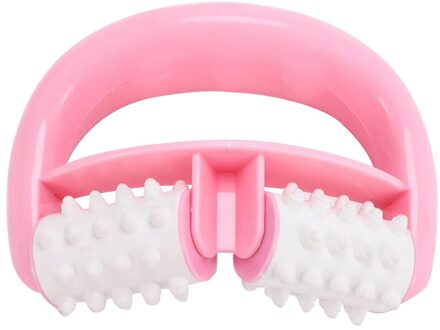 Roller Massager Anti Cellulite Gewichtsverlies Been Buik Hals Massager Afslanken Verlichten Vermoeidheid Massage Stok Gezondheidszorg roze