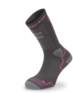 Rollerblade High Performance Socks Grey/Pink - Skate Sokken